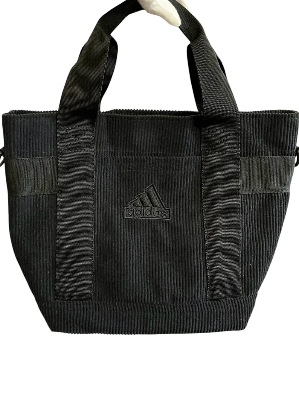 Adidas Unisex Corduroy Adjustable-Strap Mini Tote Bag‎